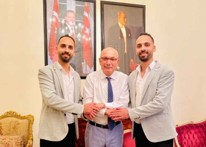السفير التركي يستقبل الاعلاميين التوأم فوزي ومحمد جوهر لتعزيز السياحه بين البلدين